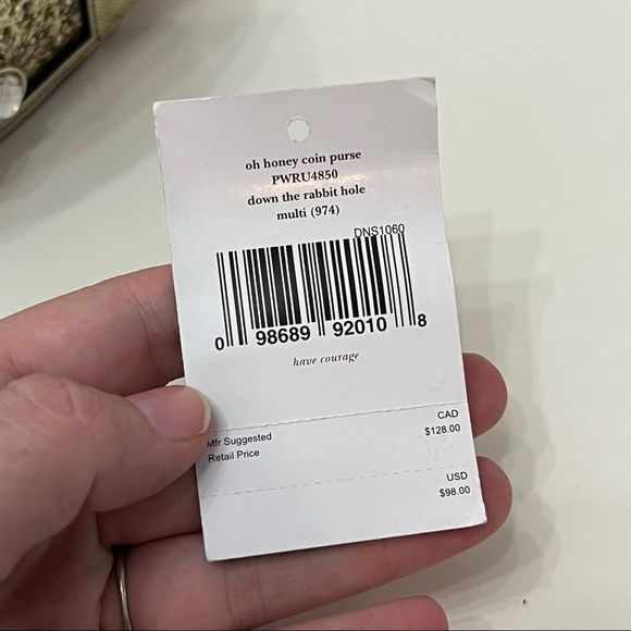 Kate Spade Oh Honey Bee Hive Coin Purse Down the Rabbit Hope - Picture 5 of 6